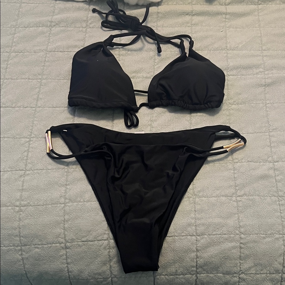 SHEIN Classic Black Bikini Set